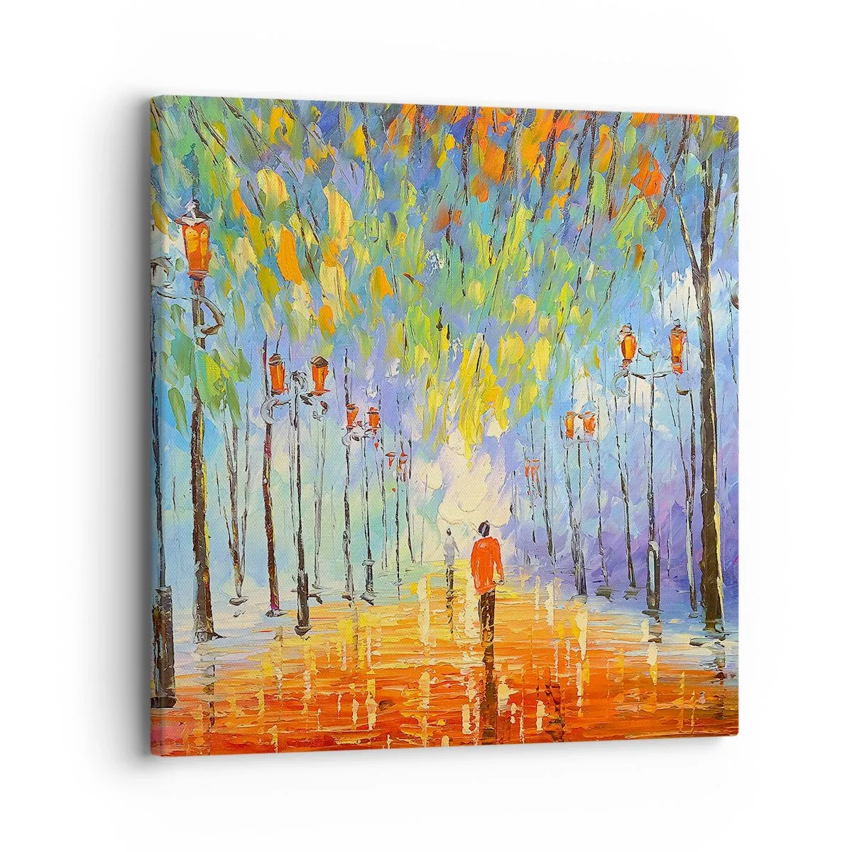 Tablou pe pânză - Cântecul de noapte al ploii - 30x30 cm