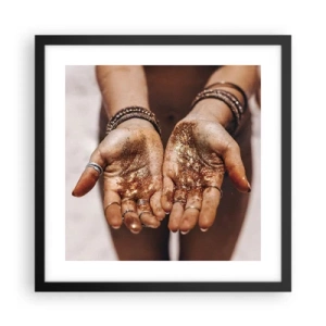Poster în ramă neagră - Un cadou pentru tine - 40x40 cm