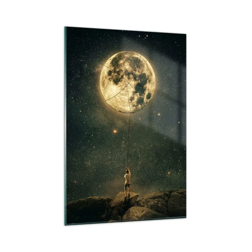 Tablou pe sticlă - Cel care a furat Luna - 80x120 cm