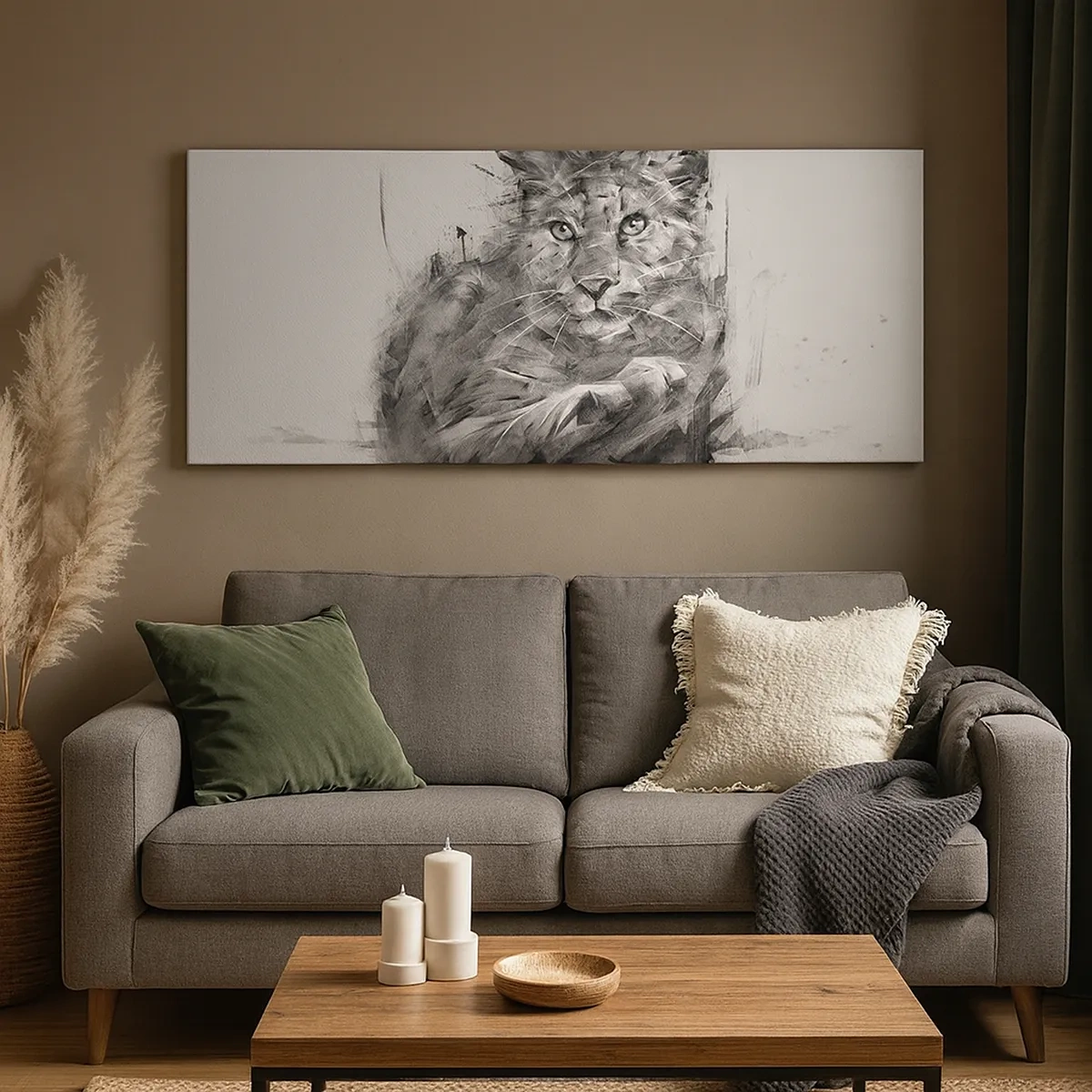 Tablou pe pânză - Da, te ascult cu atenție - 30x30 cm