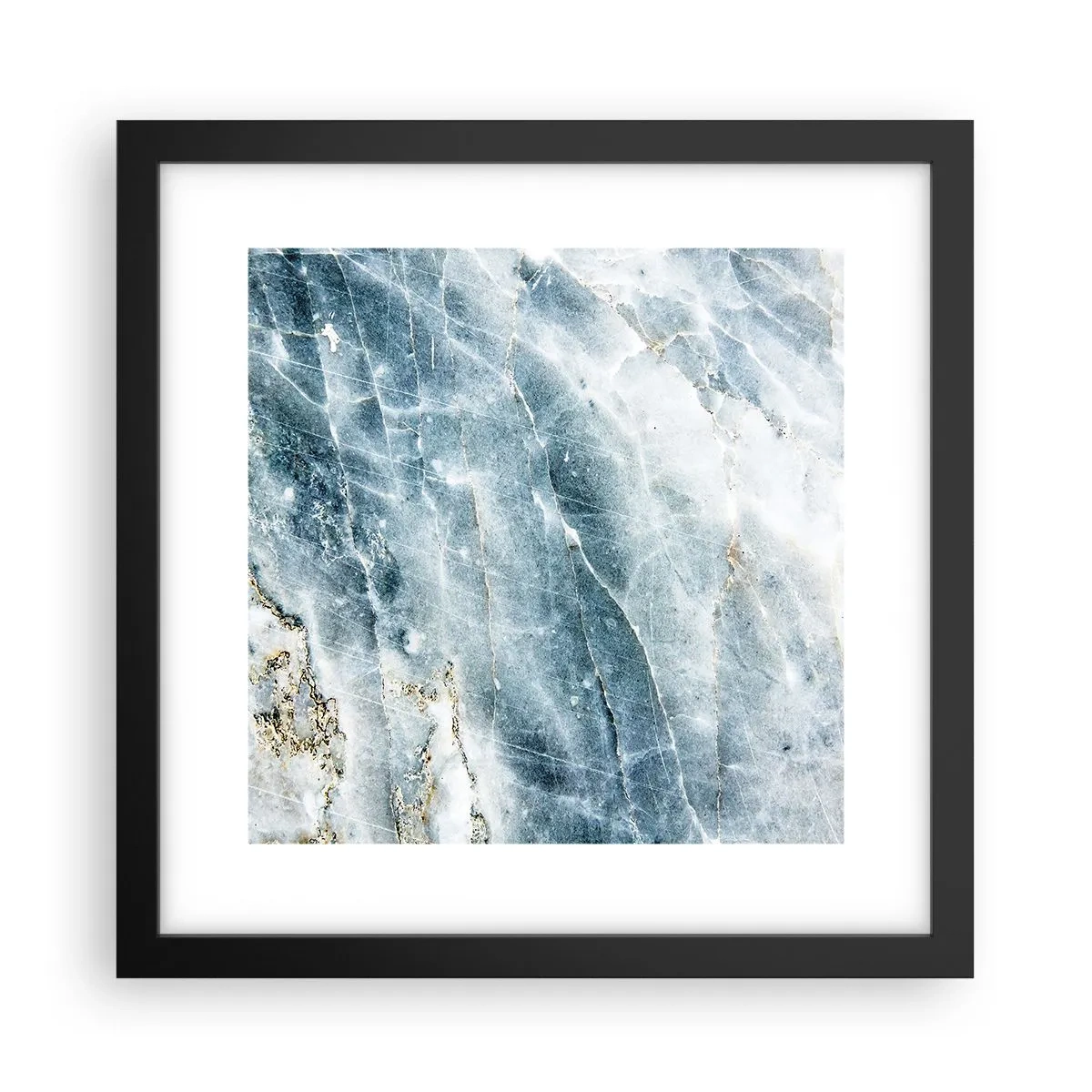 Poster în ramă neagră - Lumea de gheață - 30x30 cm