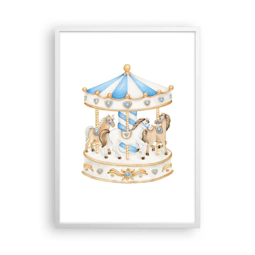 Poster în ramă albă - Copilărie dulce - 50x70 cm