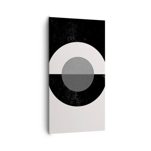 Tablou pe pânză - Armonie în alb și negru - 65x120 cm