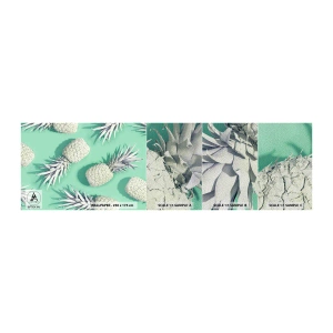 Mostră tapet Premium Sand - Merge bine cu mentă - Abstracția, Ananas, Bucată - 100x30 cm