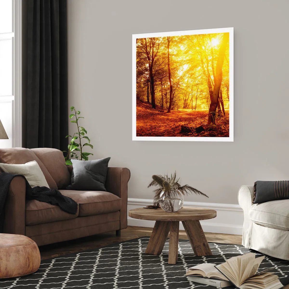 Poster - Spre o poiană de aur - 30x30 cm