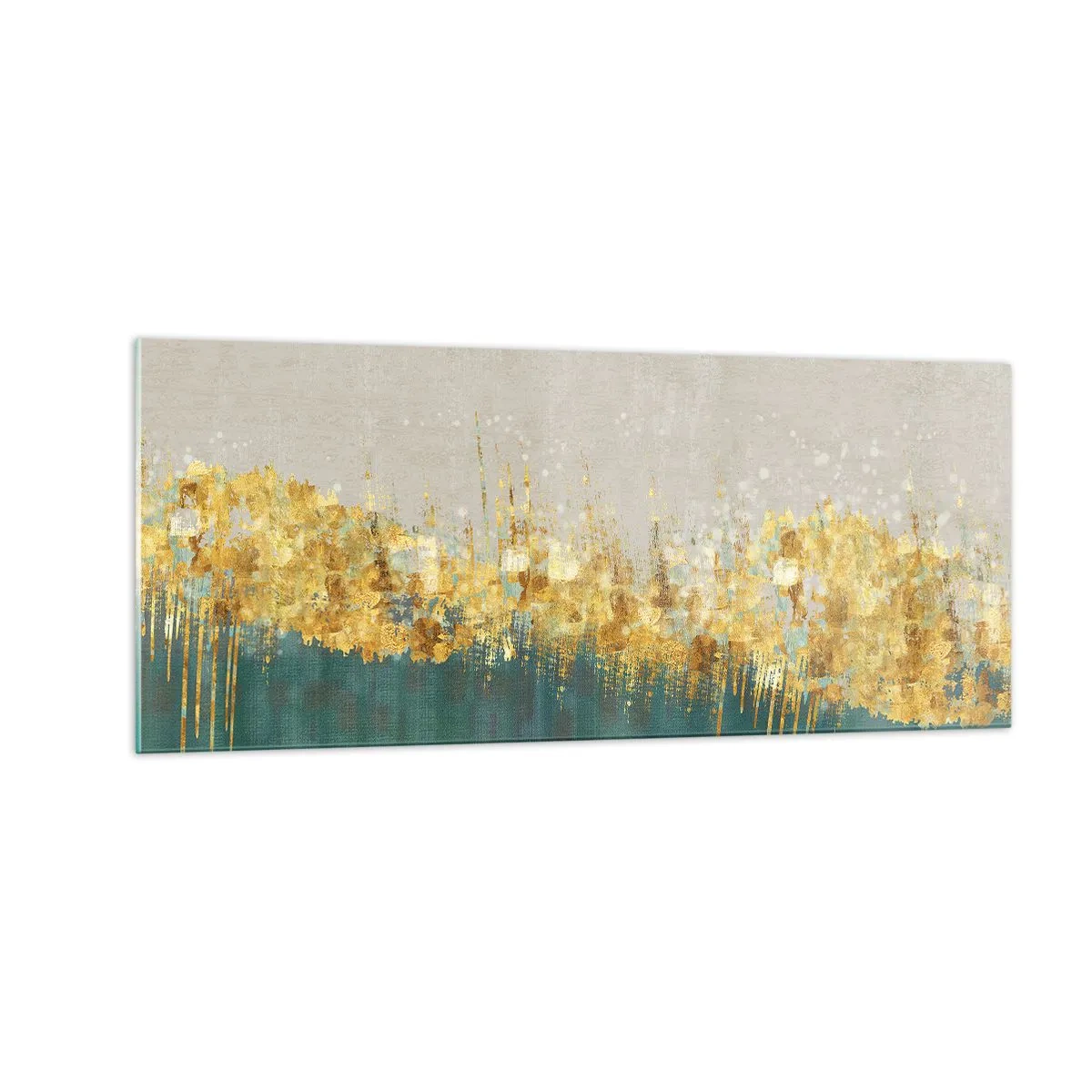 Tablou pe sticlă - Frontiera de aur - 100x40 cm