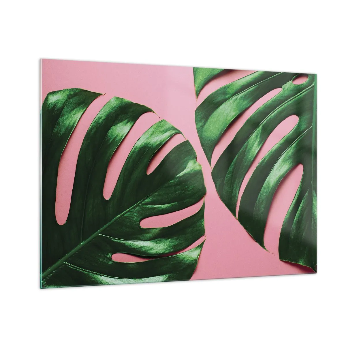 Tablou pe sticlă - Întâlnire verde - 100x70 cm