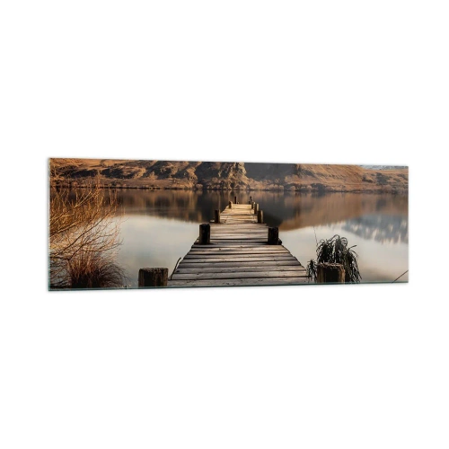 Tablou pe sticlă - Peisaj în tăcere - 160x50 cm