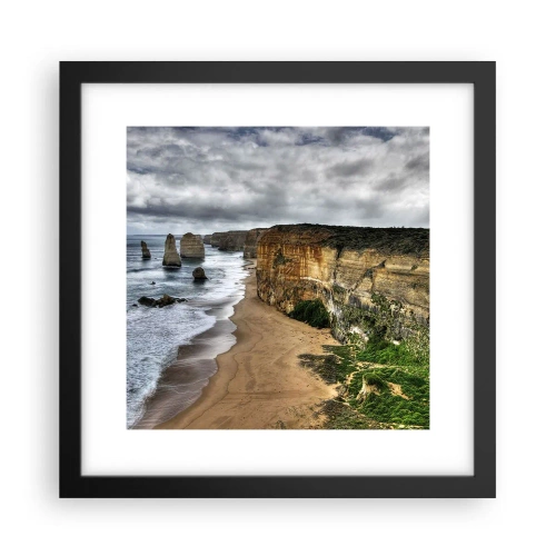 Poster în ramă neagră - Frumusețe brută - 30x30 cm