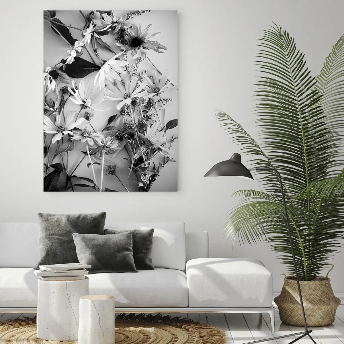 Tablou pe sticlă - Un altfel de buchet - 50x70 cm