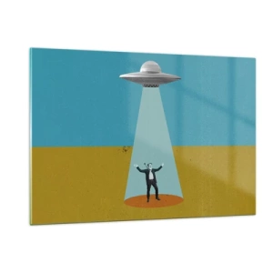 Tablou pe sticlă - Întâlnire de gradul III - 120x80 cm