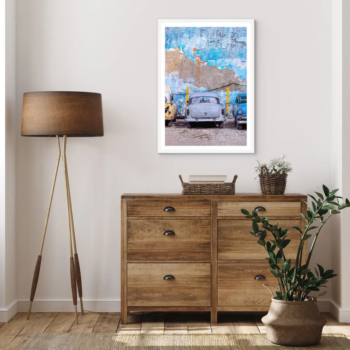 Poster în ramă albă - Întâlnirea veteranilor - 50x70 cm