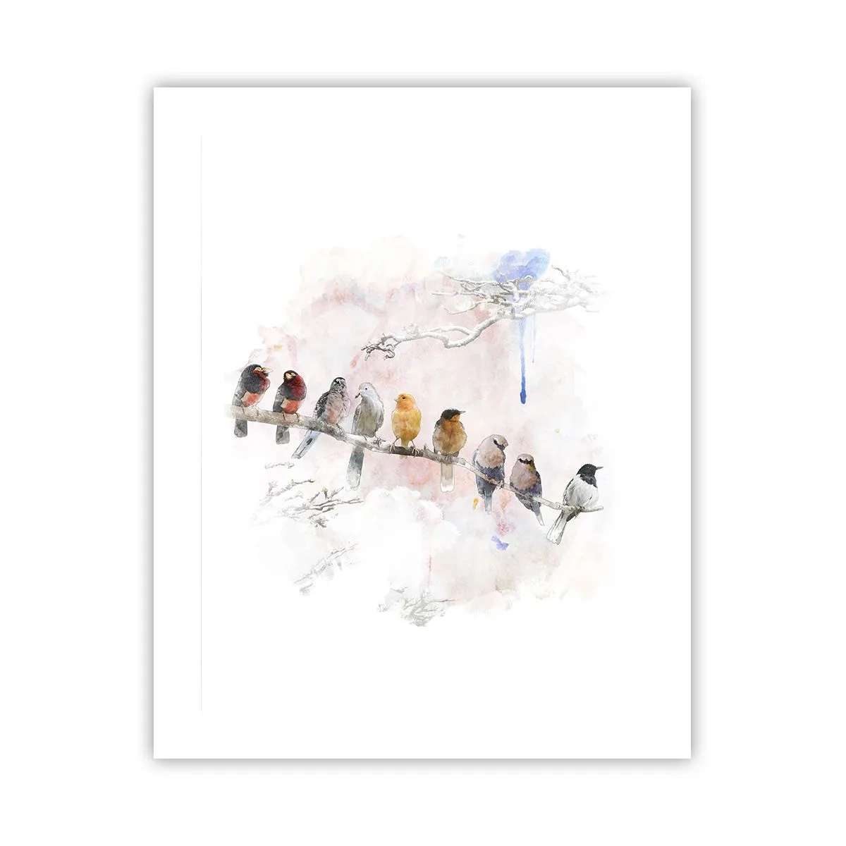 Poster - Întâlnire înaripată - 40x50 cm