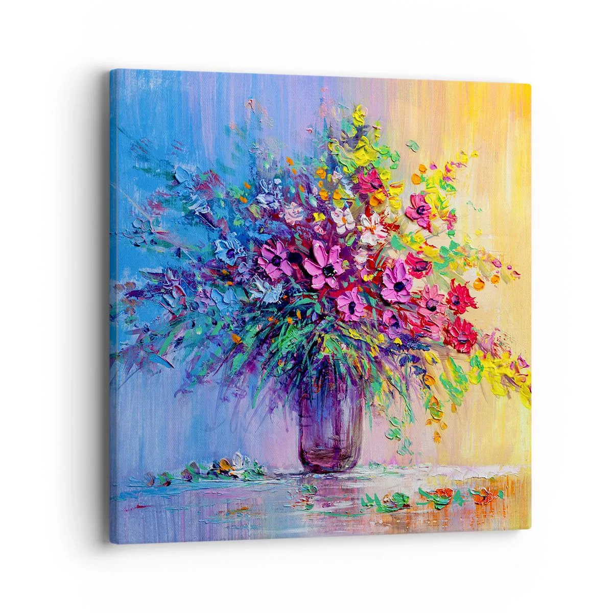 Tablou pe pânză - Darul unei pajiști de vară - 40x40 cm