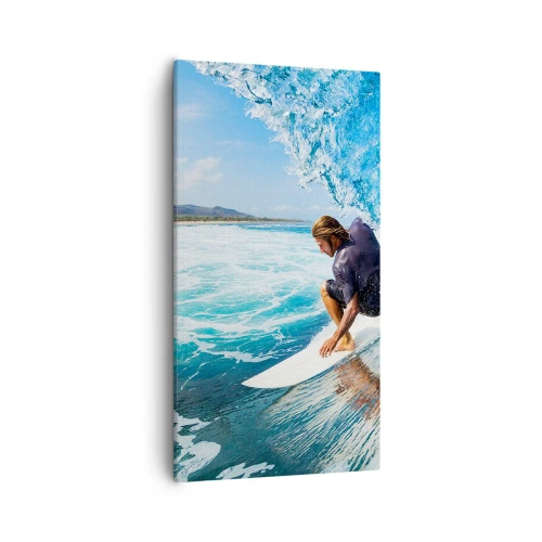 Tablou pe pânză - Dansând cu valurile - 55x100 cm