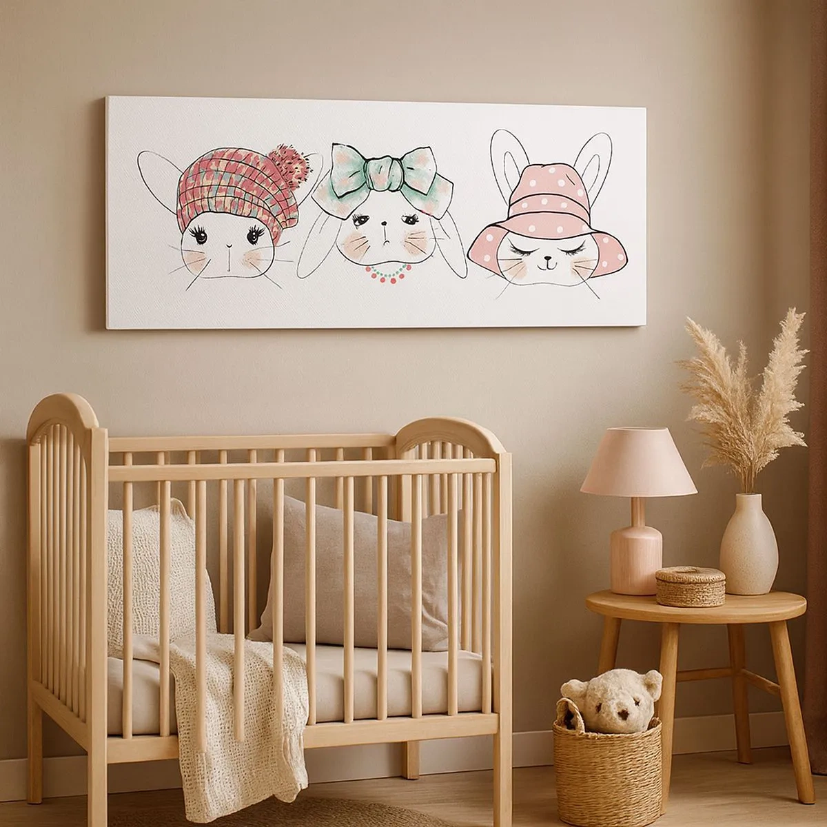 Tablou pe pânză - Gânditoare, tristă, mulțumită - 100x40 cm