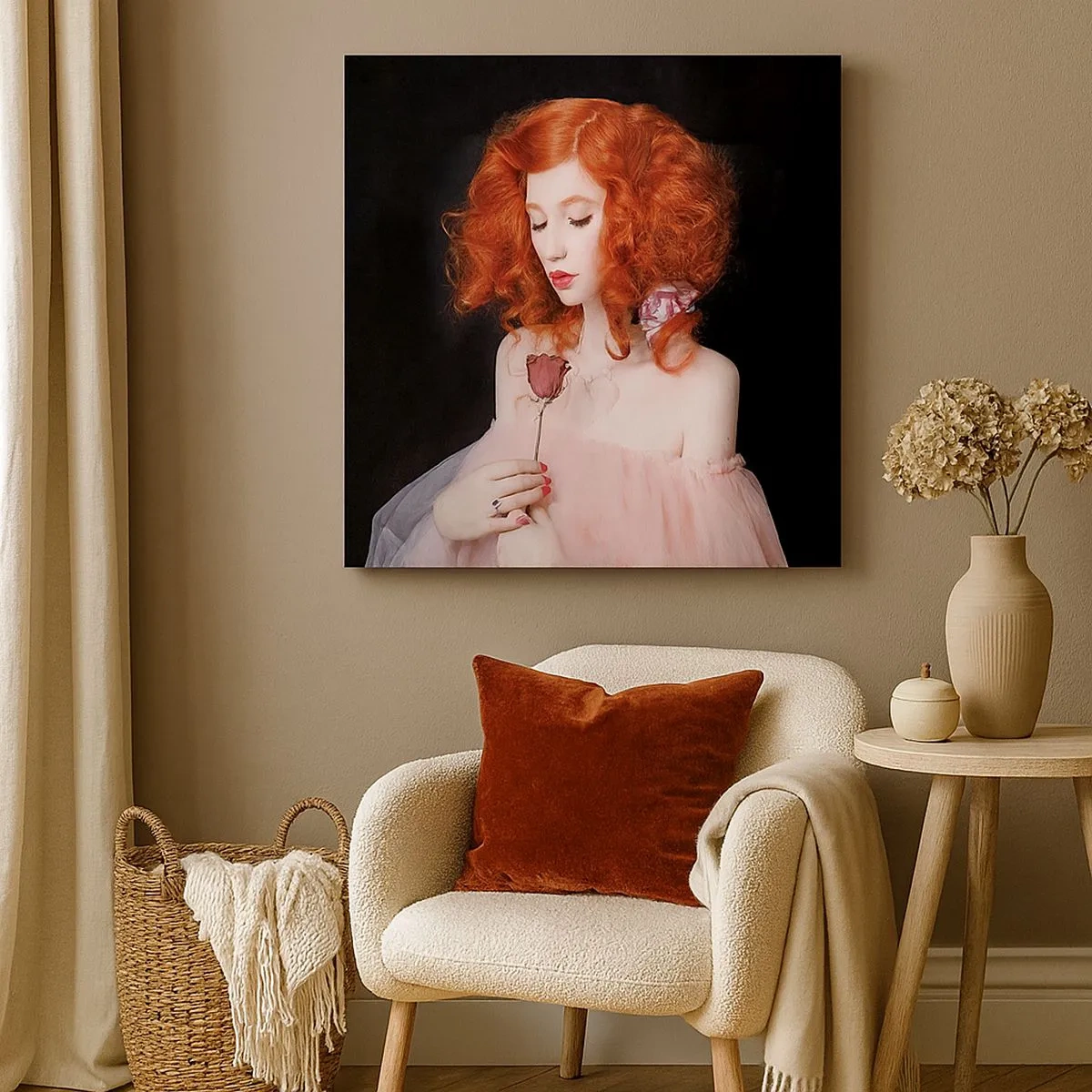 Tablou pe pânză - În stil baroc - 30x30 cm