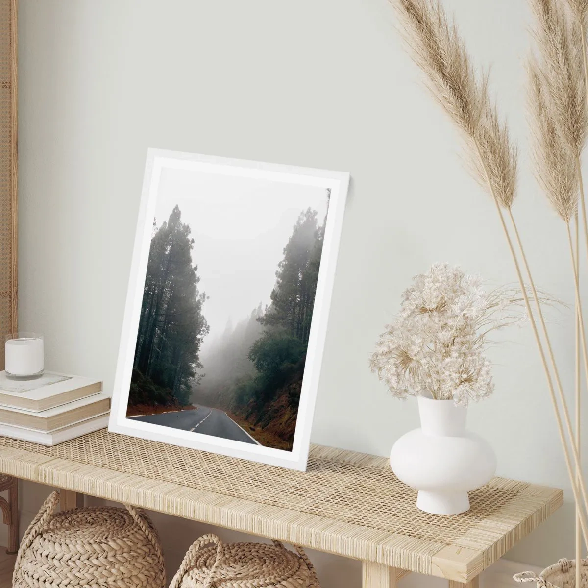 Poster în ramă albă - O poveste din Pădurea Magică - 40x50 cm