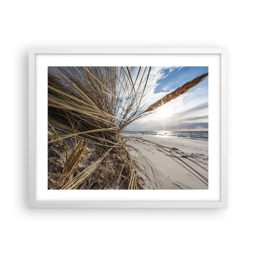 Poster în ramă albă - O întâlnire a elementelor - 50x40 cm