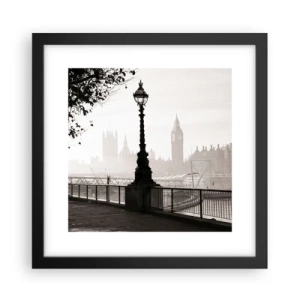 Poster în ramă neagră - Londra de dimineața - 30x30 cm