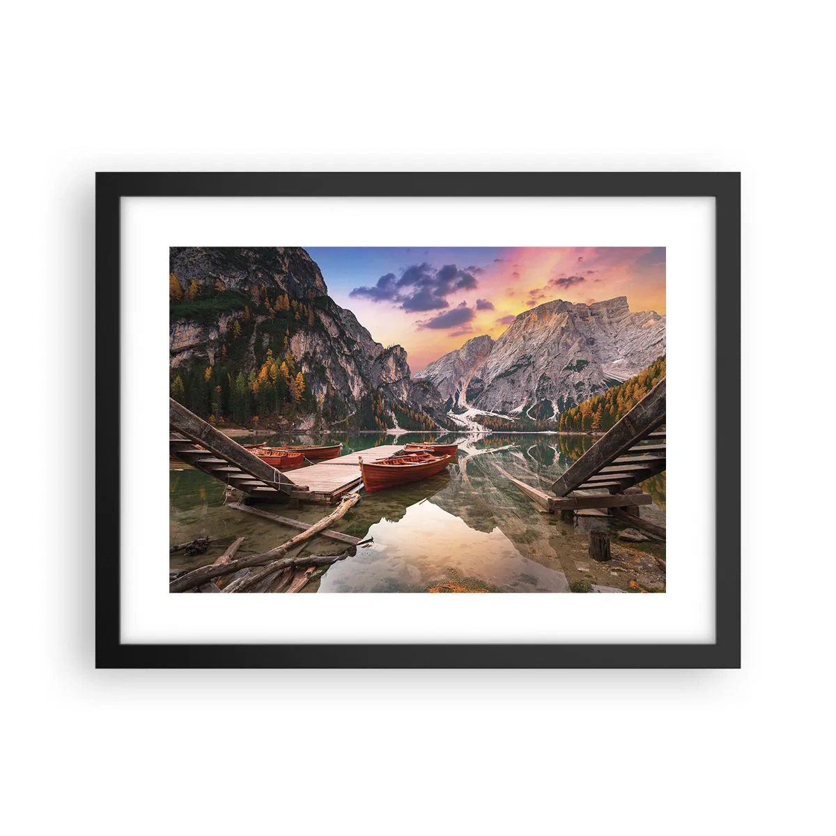 Poster în ramă neagră - Promisiunea zilei - 40x30 cm