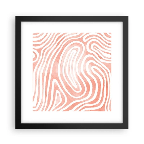 Poster în ramă neagră - Într-un labirint de coral - 30x30 cm