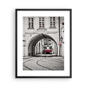 Poster în ramă neagră - Printr-un labirint urban - 40x50 cm