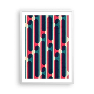 Poster în ramă albă - Înăuntru și înainte - 50x70 cm