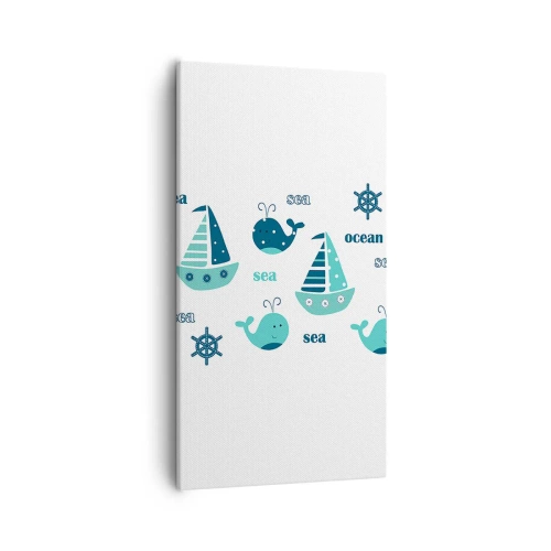 Tablou pe pânză - Peste mări și oceane - 55x100 cm