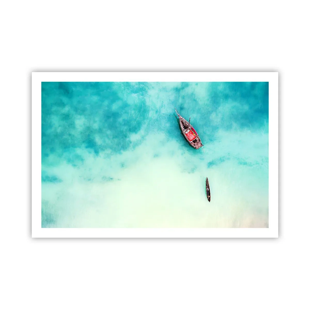 Poster - Pe plajele din Zanzibar, când apele în exces... - 91x61 cm