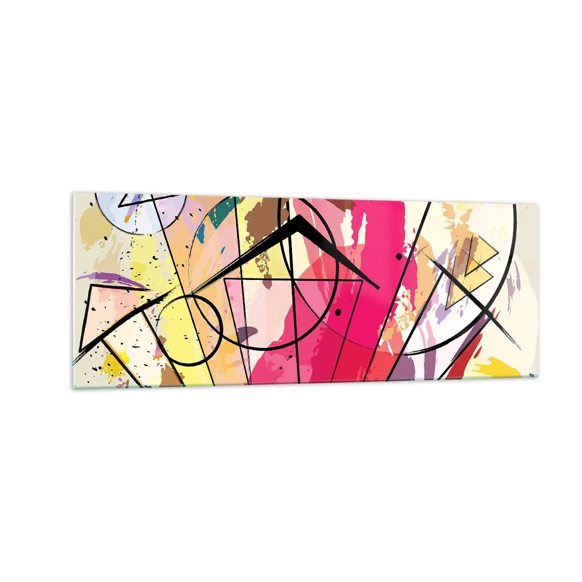 Tablou pe sticlă - Explozie - 140x50 cm