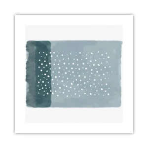 Poster - Crescute pe albastru - 40x40 cm