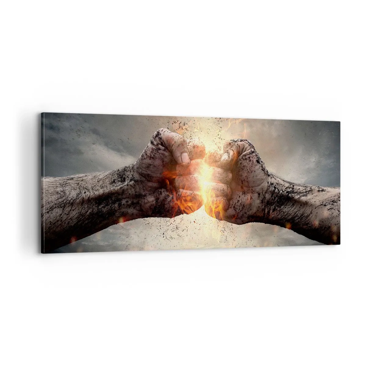 Tablou pe pânză - Ridică-te pentru a lupta - 100x40 cm