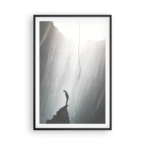 Poster în ramă neagră - Există întotdeauna o cale de ieșire - 61x91 cm