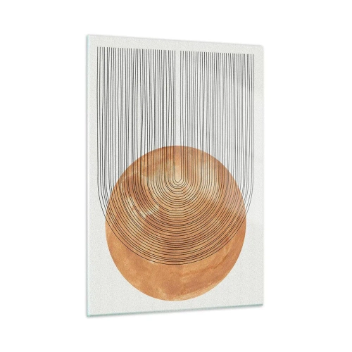 Tablou pe sticlă - Compoziția solară - 50x70 cm