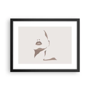 Poster în ramă neagră - Creată din lumină și umbră - 40x30 cm