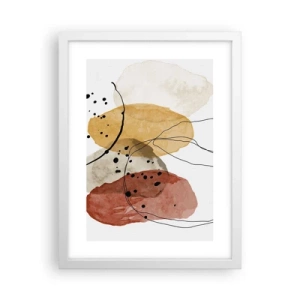 Poster în ramă albă - Ca aerul, limpezi și ușoare - 30x40 cm