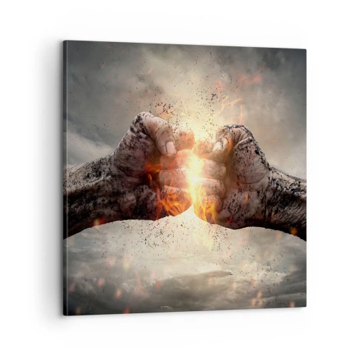 Tablou pe pânză - Ridică-te pentru a lupta - 60x60 cm