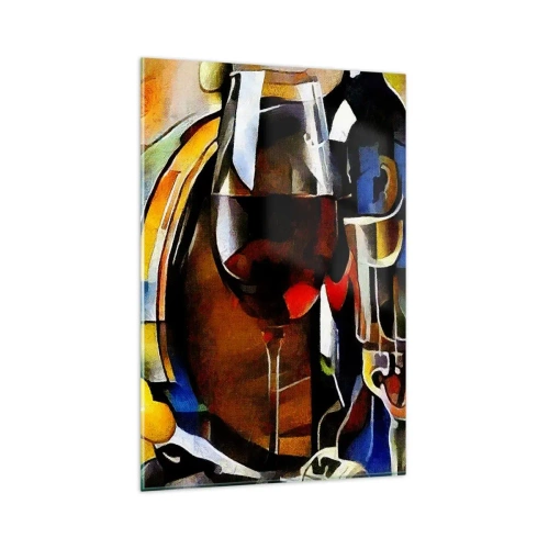 Tablou pe sticlă - Și lumea devine mai colorată - 80x120 cm