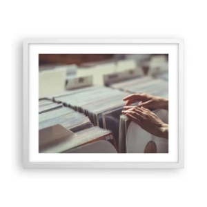 Poster în ramă albă - În căutarea emoției - 50x40 cm