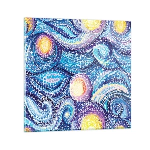 Tablou pe sticlă - Dintr-un tablou de van Gogh - 40x40 cm