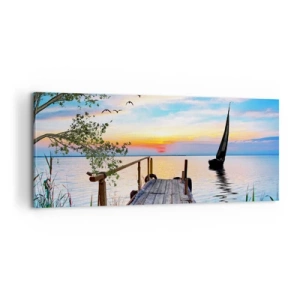 Tablou pe pânză - Bună seara - 100x40 cm