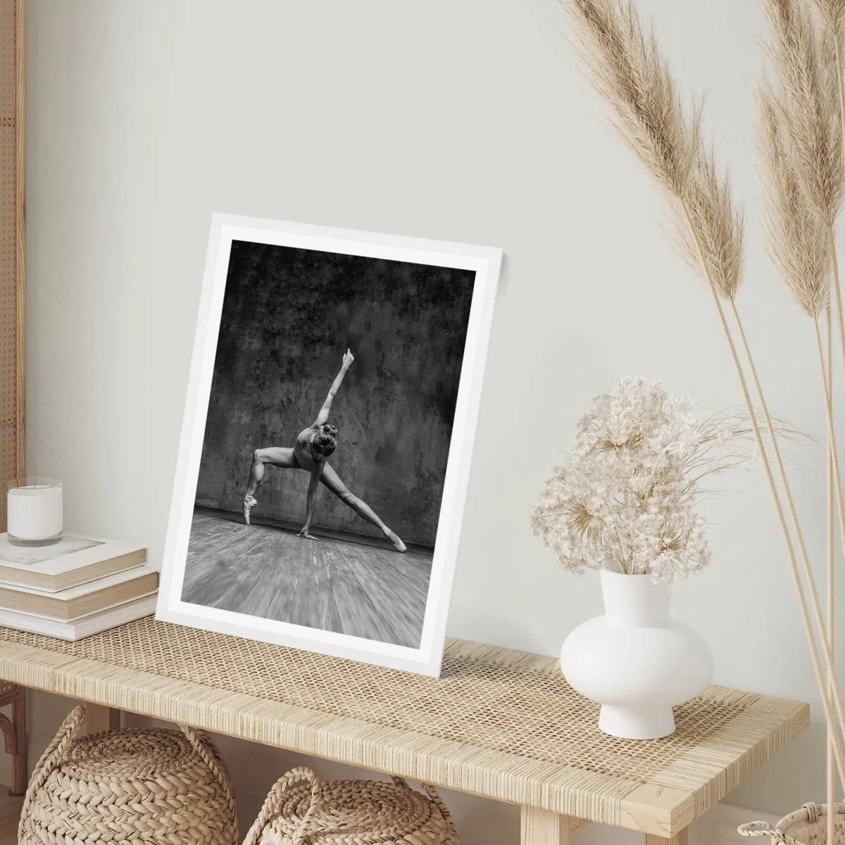 Poster în ramă albă - Idealul de echilibru - 70x100 cm