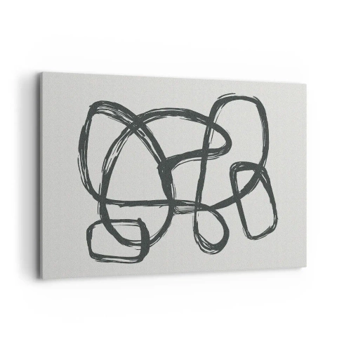 Tablou pe pânză - Abstracție în buclă - 120x80 cm