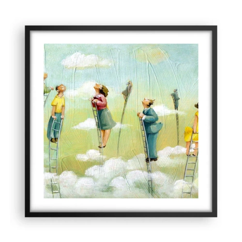 Poster în ramă neagră - Urmează-ți visul - 50x50 cm