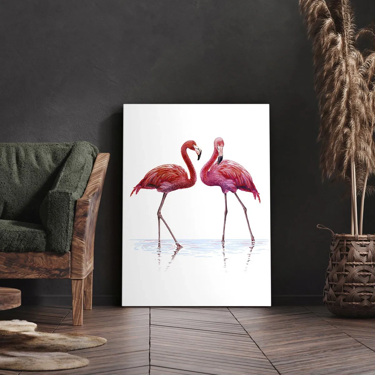 Tablou pe pânză - Pink randez-vous - 70x100 cm