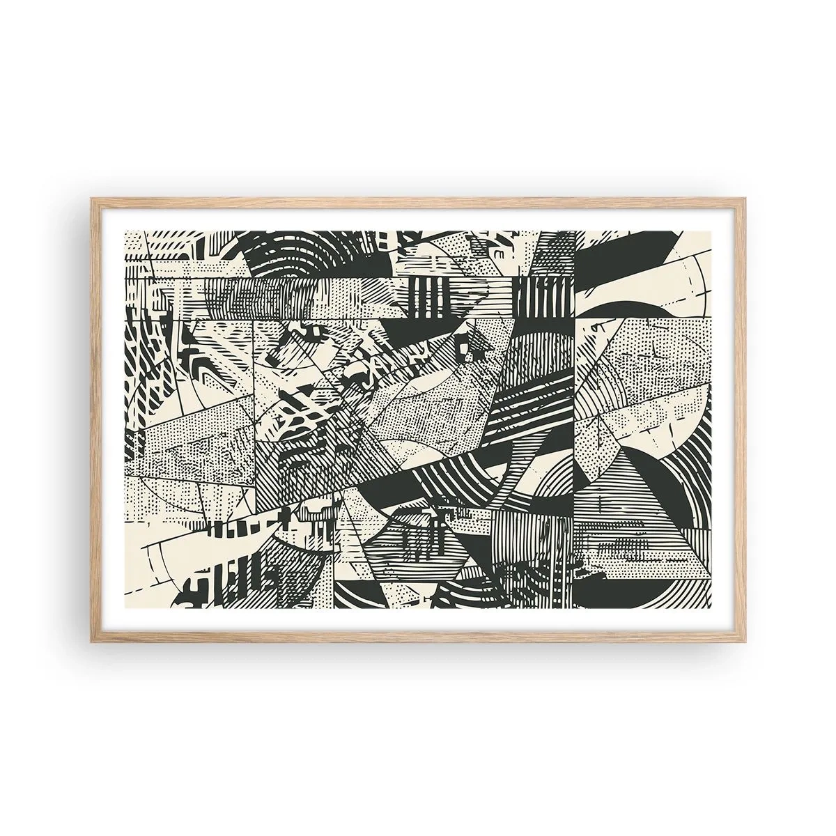 Poster în ramă de stejar deschis - Dinamica de astăzi - 91x61 cm