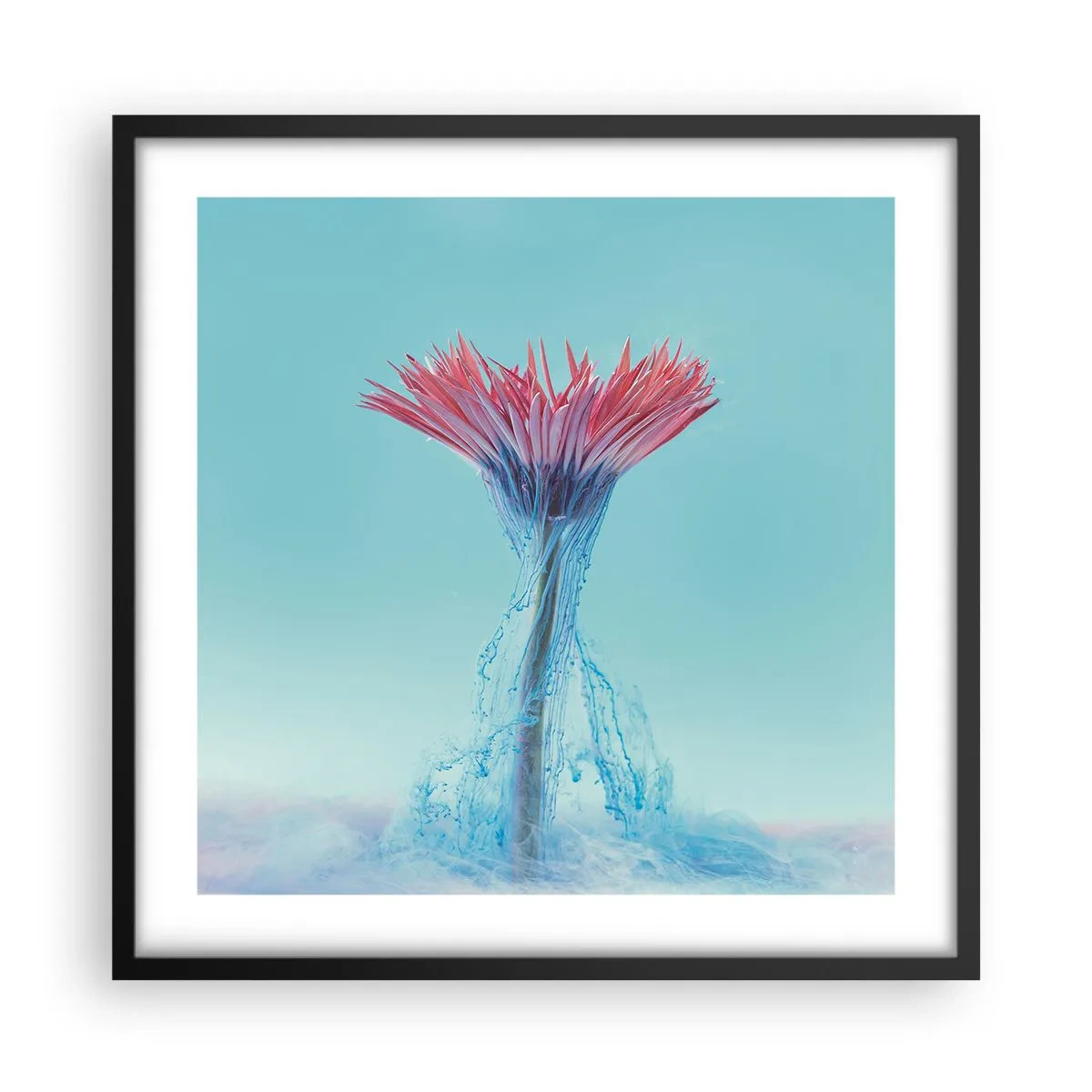 Poster în ramă neagră - Într-o unduire revigorantă - 50x50 cm