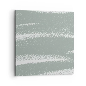 Tablou pe pânză - Abstracție în stil de iarnă - 70x70 cm