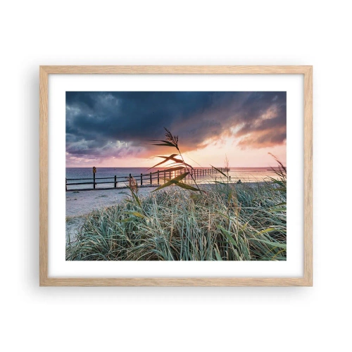 Poster în ramă de stejar deschis - Nu trece cu vântul - 50x40 cm